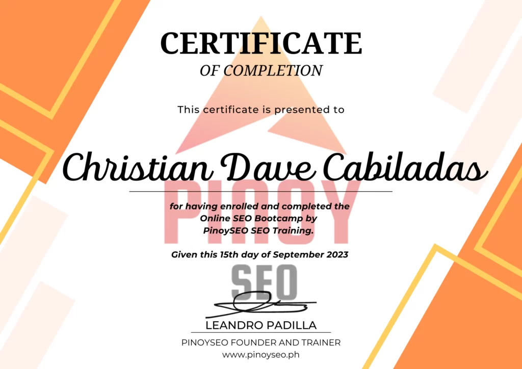 pinoyseo-bootcamp-certificate-christiandavecabiladas